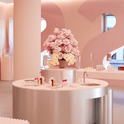 Glossier concept store, illustration of the Experience Economy